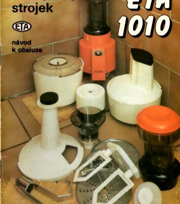 خرید و دانلود نسخه کامل کتاب Kuchyňský strojek ETA 1010 návod k obsluze