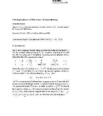 خرید و دانلود نسخه کامل کتاب l-independence of the trace of monodromy
