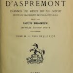 خرید و دانلود نسخه کامل کتاب La chanson d’Aspremont, chanson de geste du XIIe siècle, texte du manuscrit de Wollaton Hall