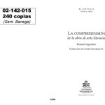 خرید و دانلود نسخه کامل کتاب La comprensión de la obra de arte literaria