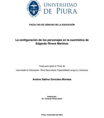 خرید و دانلود نسخه کامل کتاب La configuración de los personajes en la cuentística de Edgardo Rivera Martínez