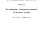 خرید و دانلود نسخه کامل کتاب La continuidad y el desempeño exportador de la empresa peruana