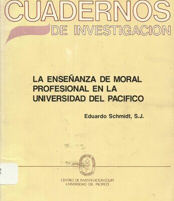 خرید و دانلود نسخه کامل کتاب La enseñanza de moral profesional en la Universidad del Pacífico