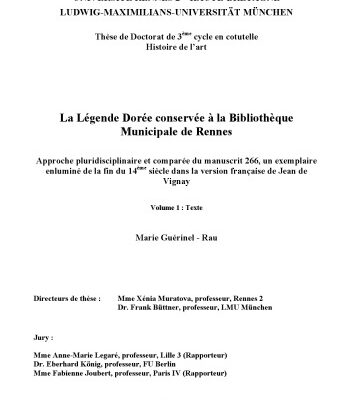 خرید و دانلود نسخه کامل کتاب La légende dorée conservée à la Bibliothèque Municipale de Rennes : approche pluridisciplinaire et comparée du manuscrit 266, un exemplaire enluminé de la fin du 14ème siècle dans la version française de Jean de Vignay