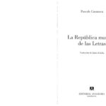خرید و دانلود نسخه کامل کتاب La república mundial de las letras