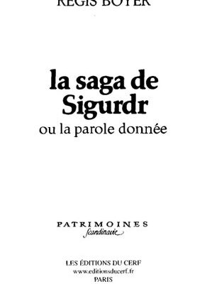 خرید و دانلود نسخه کامل کتاب La saga de Sigurdr ou la parole donnée