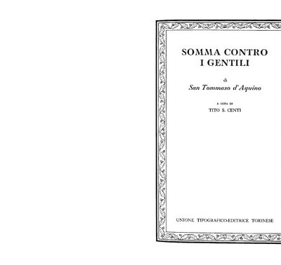 خرید و دانلود نسخه کامل کتاب La somma contro i gentili