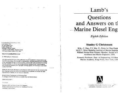 خرید و دانلود نسخه کامل کتاب Lambs Questions and Answers on the Marine Diesel Engine
