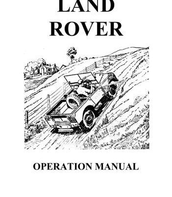 خرید و دانلود نسخه کامل کتاب Land rover 1948-51 Models – Operation manual