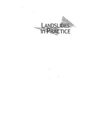 خرید و دانلود نسخه کامل کتاب Landslides in Practice: Investigation, Analysis, and Remedial Preventative Options in Soils