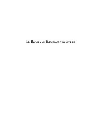 خرید و دانلود نسخه کامل کتاب Le Banat : un Eldorado aux confins