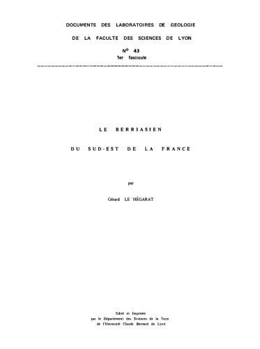 خرید و دانلود نسخه کامل کتاب Le Berriasien du Sud-Est de la France_68e8b18422626.jpeg خرید و دانلود نسخه کامل کتاب Le Berriasien du Sud-Est de la France
