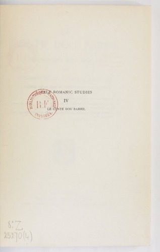 خرید و دانلود نسخه کامل کتاب Le conte dou barril, poème du XIIIe siècle_68e1f20c326b5.jpeg خرید و دانلود نسخه کامل کتاب Le conte dou barril, poème du XIIIe siècle