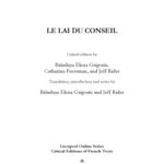 خرید و دانلود نسخه کامل کتاب Le Lai du Conseil