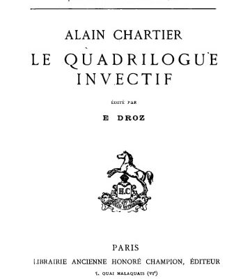 خرید و دانلود نسخه کامل کتاب Le quadrilogue invectif