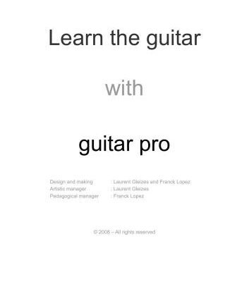 خرید و دانلود نسخه کامل کتاب Learn the guitar with Guitar Pro