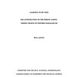 خرید و دانلود نسخه کامل کتاب Learning to be Vezo: The Construction of the Person among Fishing People of Western Madagascar