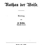 خرید و دانلود نسخه کامل کتاب Leffing’s Nathan der Weife. Vortrag