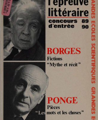 خرید و دانلود نسخه کامل کتاب L’épreuve littéraire 1989-1990 : Ponge, Borges