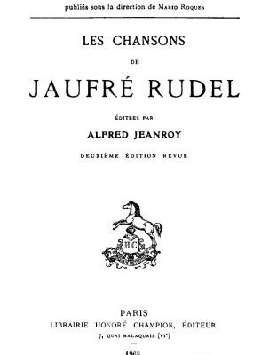 خرید و دانلود نسخه کامل کتاب Les chansons de Jaufré Rudel