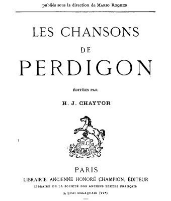 خرید و دانلود نسخه کامل کتاب Les chansons de Perdigon