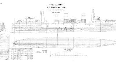 خرید و دانلود نسخه کامل کتاب Les dessins de navires de la marine française – LE D IBERVILLE 1893