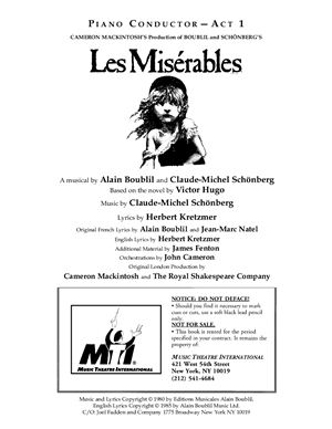 خرید و دانلود نسخه کامل کتاب Les Misérables. Musical in 2 acts. Piano Conductor Score_68ddf8a203d49.jpeg خرید و دانلود نسخه کامل کتاب Les Misérables. Musical in 2 acts. Piano Conductor Score