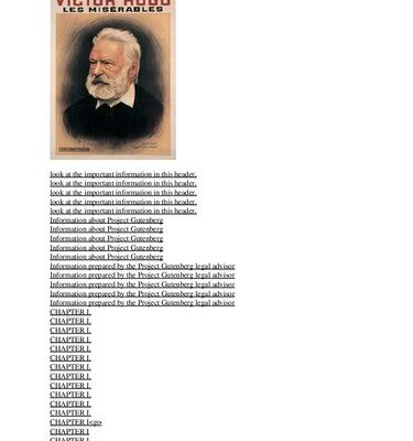 خرید و دانلود نسخه کامل کتاب Les Misérables