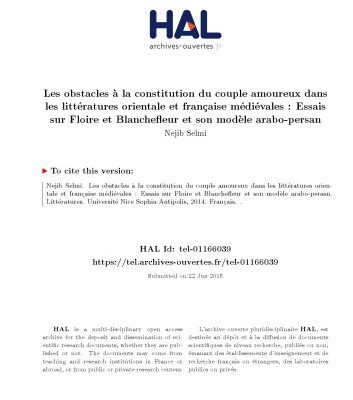 خرید و دانلود نسخه کامل کتاب Les obstacles à la constitution du couple amoureux dans les littératures orientale et française médiévales : Essais sur Floire et Blanchefleur et son modèle arabo-persan