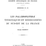 خرید و دانلود نسخه کامل کتاب Les Palaeohoplitidae Tithoniques et Berriasiens du Sud-Est de la France