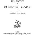 خرید و دانلود نسخه کامل کتاب Les poésies de Bernart Marti