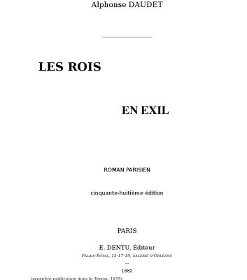 خرید و دانلود نسخه کامل کتاب Les Rois en exil