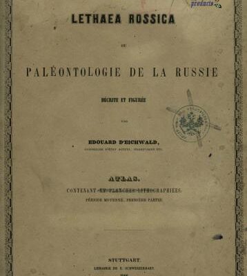 خرید و دانلود نسخه کامل کتاب Lethaea rossica ou paléontologie de la Russie. Second volume. Période moyenne. Atlas