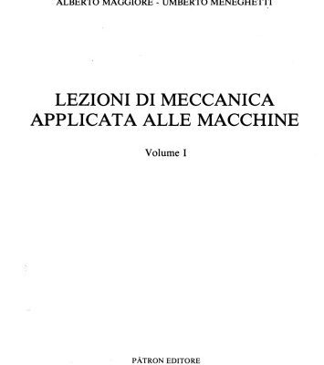 خرید و دانلود نسخه کامل کتاب Lezioni di meccanica applicata alle macchine, Volume 1
