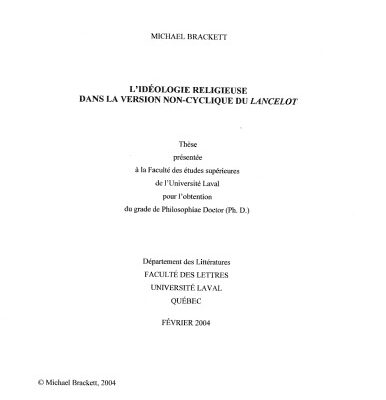 خرید و دانلود نسخه کامل کتاب L’idéologie religieuse dans la version non-cyclique du Lancelot