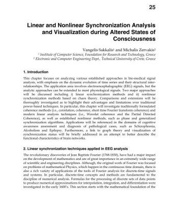 خرید و دانلود نسخه کامل کتاب Linear and Nonlinear Syncronization Analysis ans Visualisation during Altered States of Consciousness
