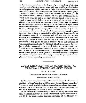 خرید و دانلود نسخه کامل کتاب Linear Transformations in Hilbert Space III. Operational Methods and Group Theory