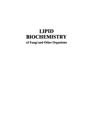 خرید و دانلود نسخه کامل کتاب Lipid Biochemistry of Fungi and Other Organisms