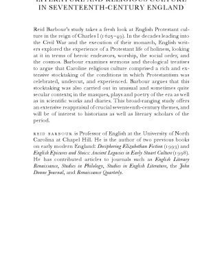 خرید و دانلود نسخه کامل کتاب Literature and Religious Culture in Seventeenth-Century England