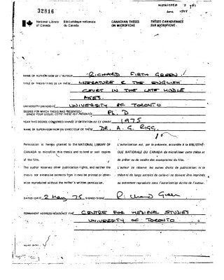 خرید و دانلود نسخه کامل کتاب Literature and the English court in the late Middle Ages [thesis]
