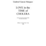 خرید و دانلود نسخه کامل کتاب Love in the Time of Cholera