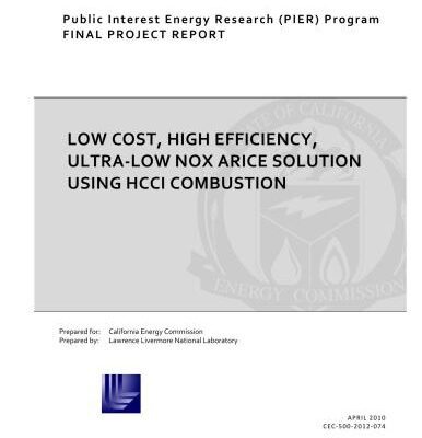 خرید و دانلود نسخه کامل کتاب Low Cost, High Efficiency, Ultra‐Low Nox Arice Solution Using HCCI Combustion