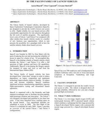 خرید و دانلود نسخه کامل کتاب Low-cost launch opportunities provided by the Falcon family of launch vechicles