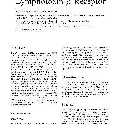 خرید و دانلود نسخه کامل کتاب Lymphotoxin β Receptor