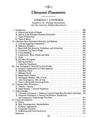 خرید و دانلود نسخه کامل کتاب Lynnworth Ultrasonic flowmeters