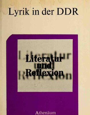 خرید و دانلود نسخه کامل کتاب Lyrik in der DDR. Anmerkungen zur Sprachverfassung des modernen Gedichts