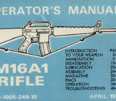 خرید و دانلود نسخه کامل کتاب M16A1 rifle operators manual