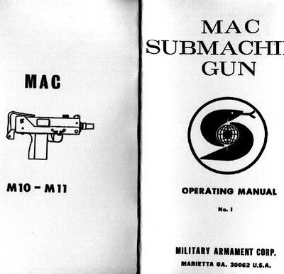 خرید و دانلود نسخه کامل کتاب MAC M10-M11 Submachine Gun Operating Manual
