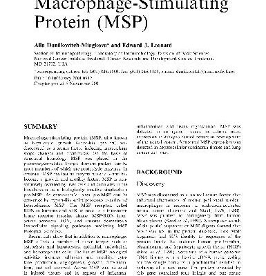 خرید و دانلود نسخه کامل کتاب Macrophage-Stimulating Protein