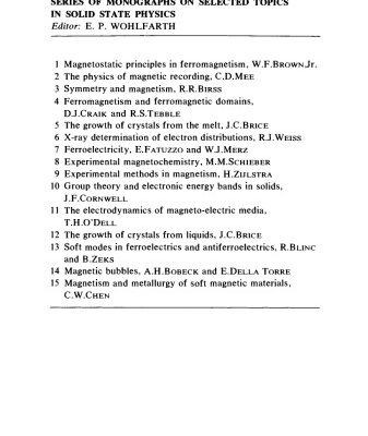 خرید و دانلود نسخه کامل کتاب Magnetism and Metallurgy of Soft Magnetic Materials